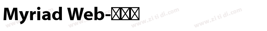 Myriad Web字体转换